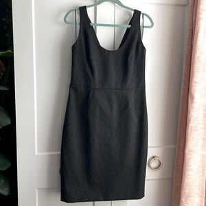 Trina Turk Black Geometric Jacquard Sleeveless Cocktail Dress